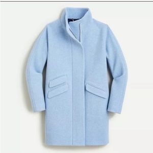 NWT J. Crew Light Blue (Heather Twilight) Cocoon Coat Size 2